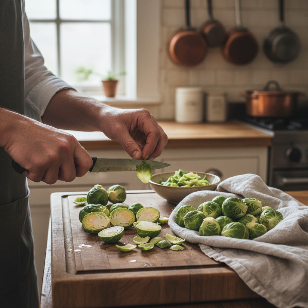 Prep the sprouts