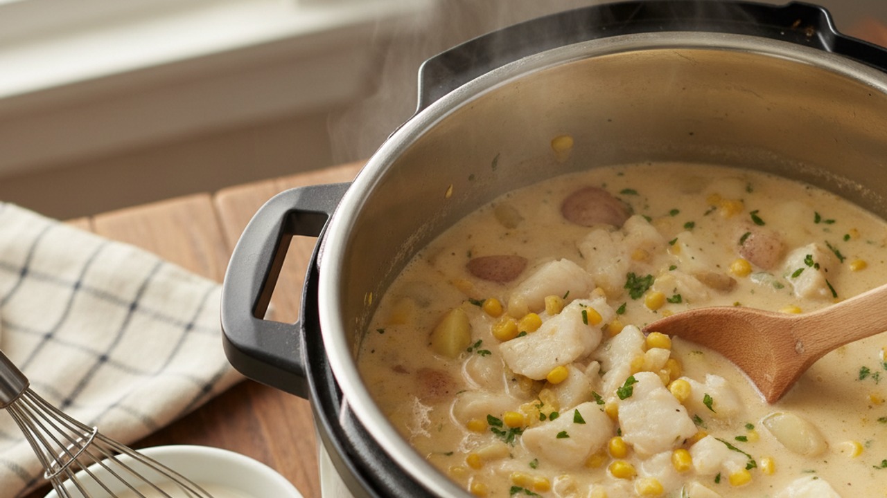 Thicken with cornstarch slurry
