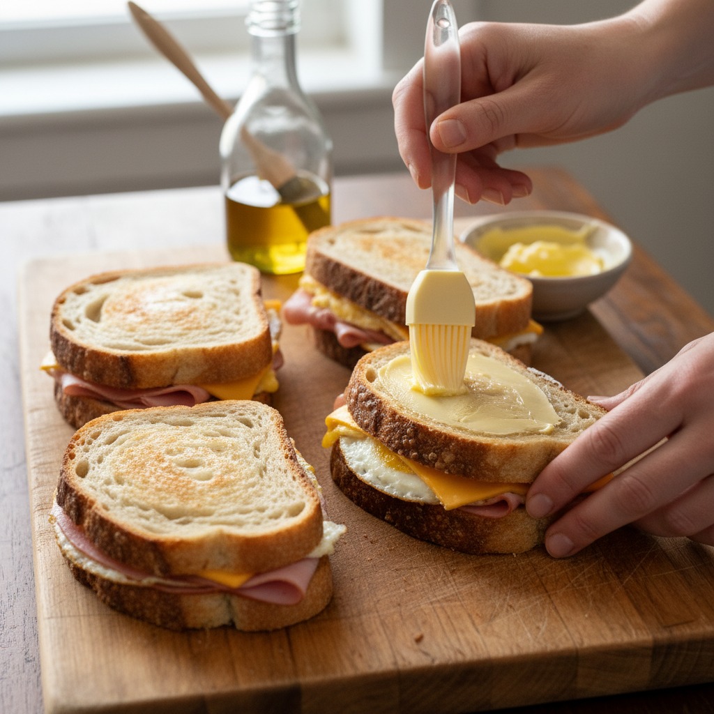 Butter the outsides