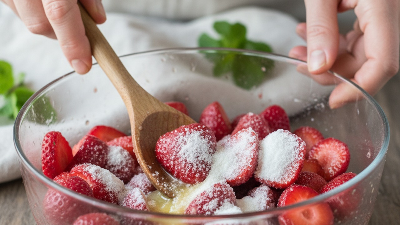 Make the strawberry filling