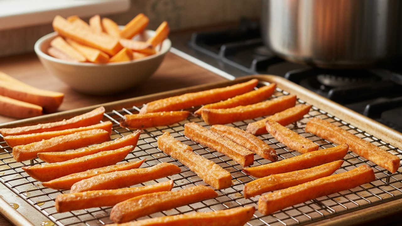 Rest and cool the fries
