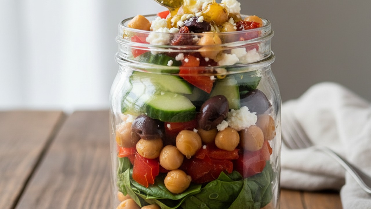 Toss with feta and dressing
