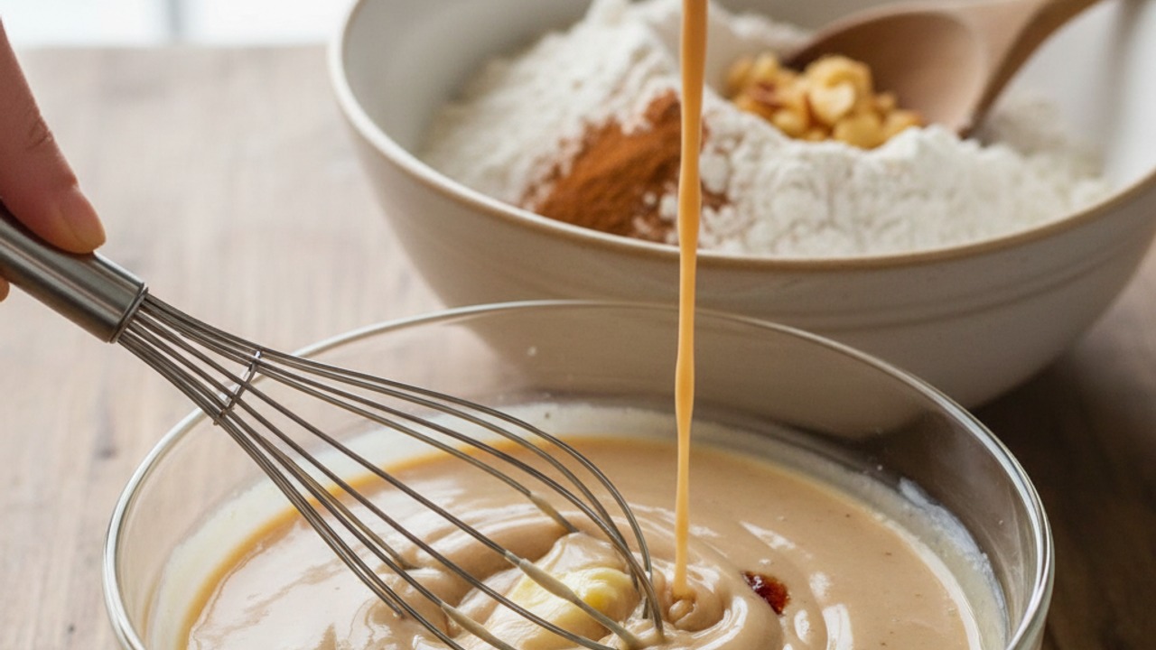 Mix wet ingredients