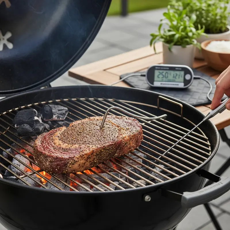 Set up grill for indirect heat