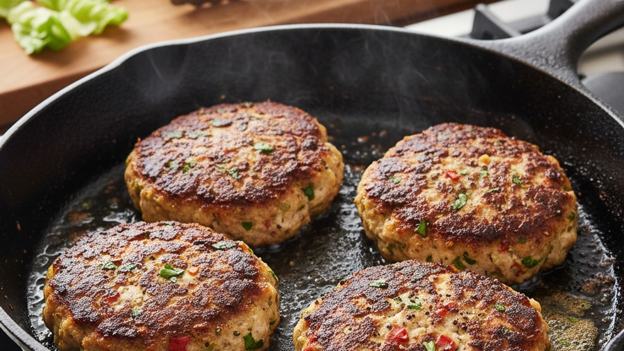 Cook the patties on the stovetop