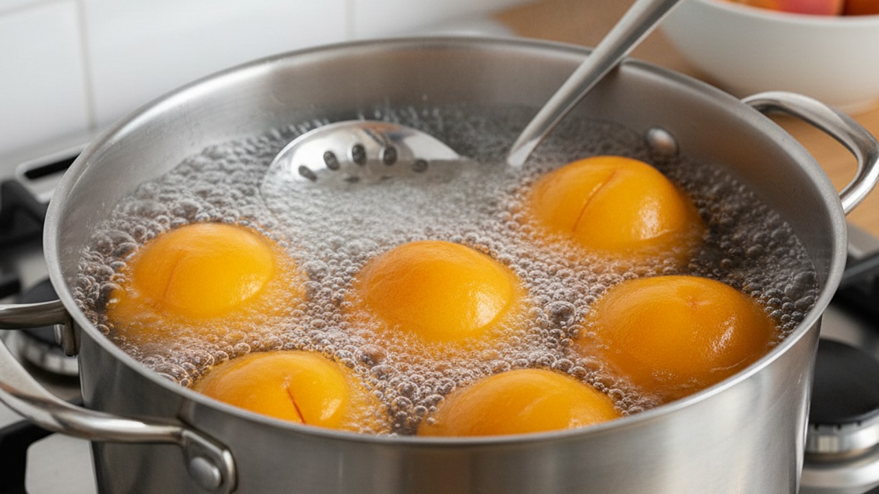 Select and prepare peaches