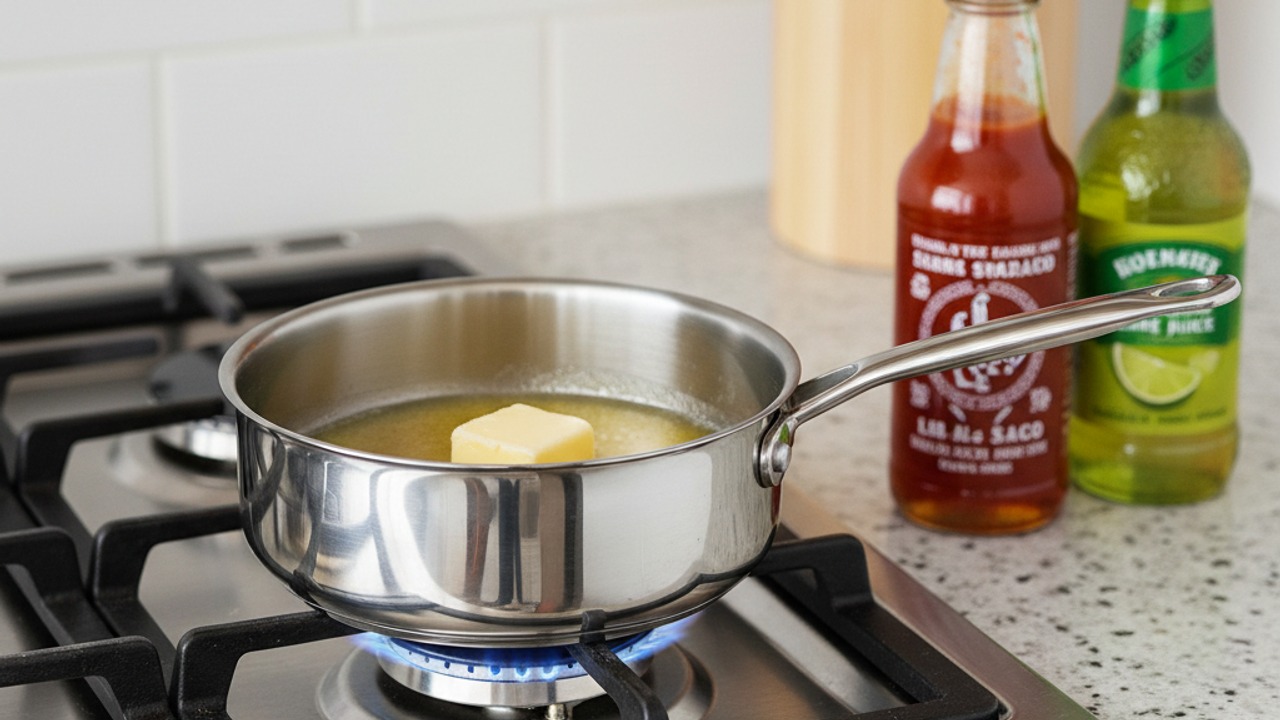 Make the sriracha-honey glaze