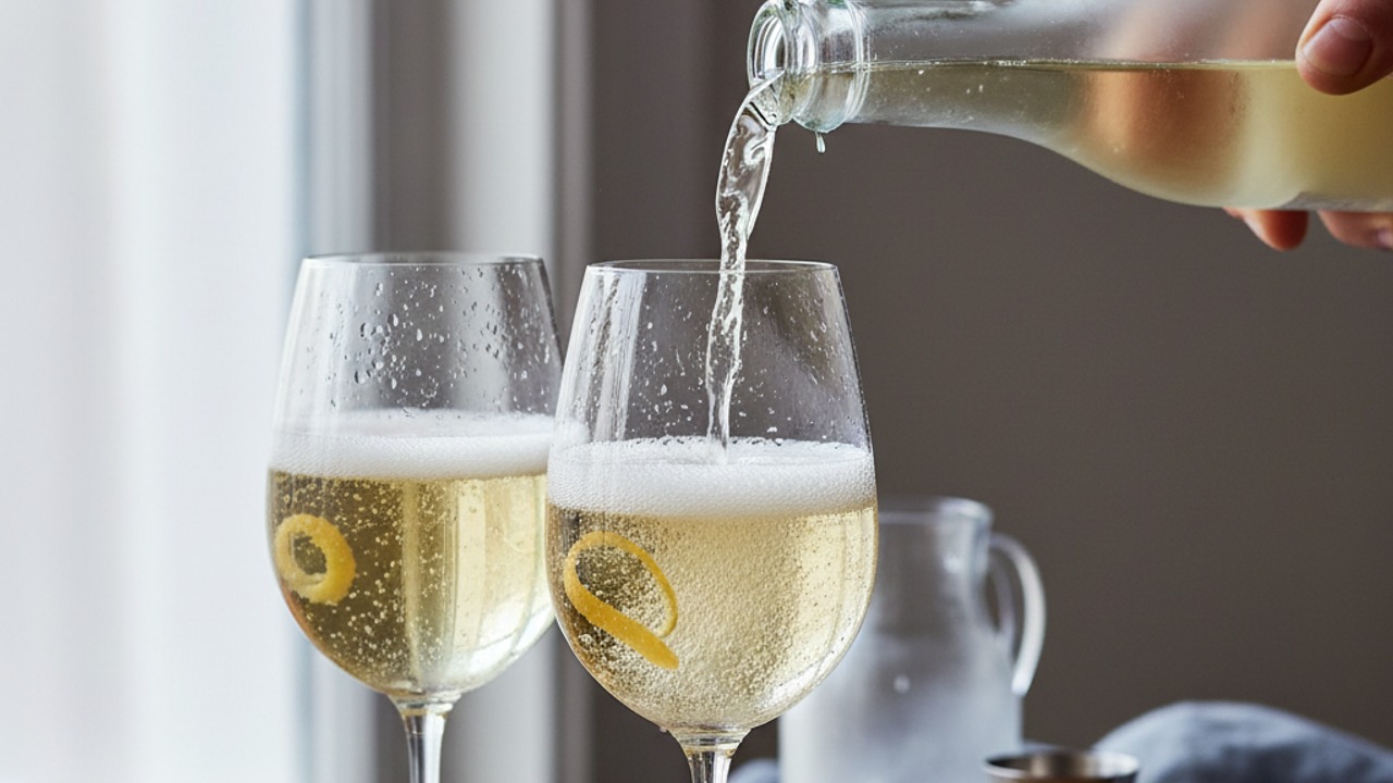 Add sparkling wine