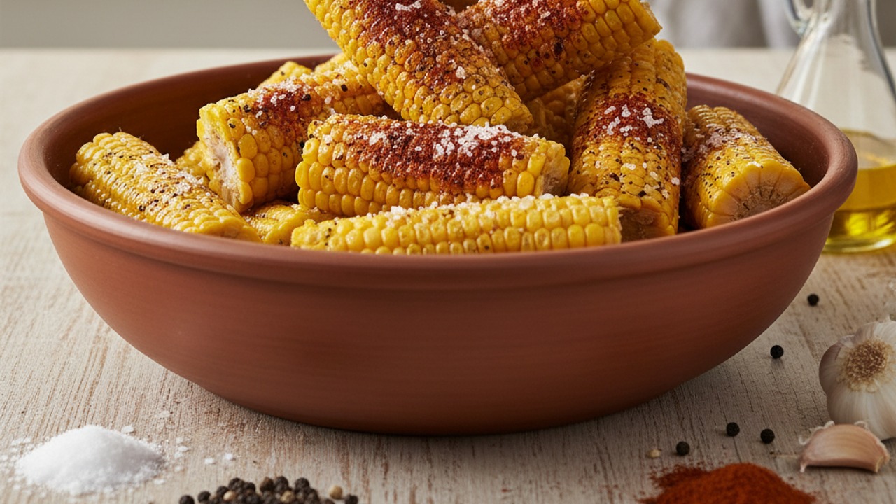 Season with oil and spices