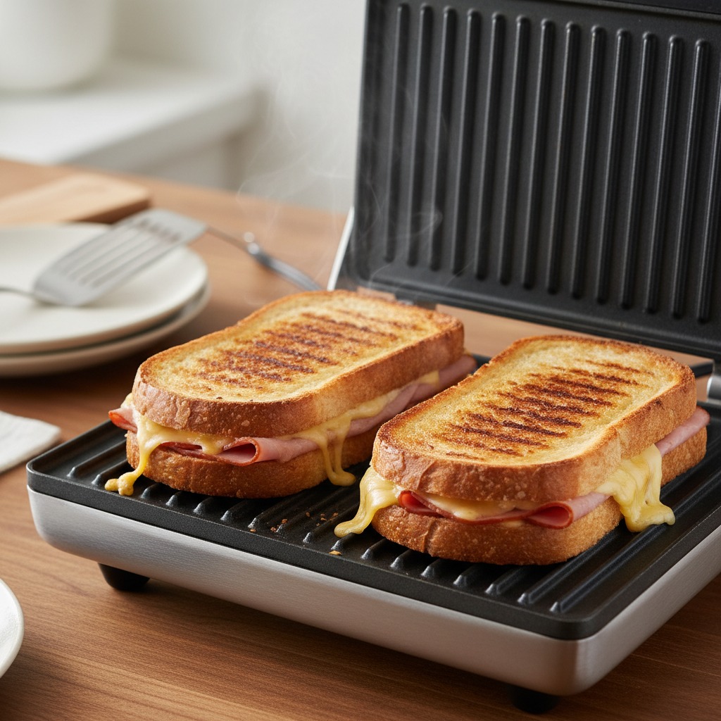 Grill until golden and melted