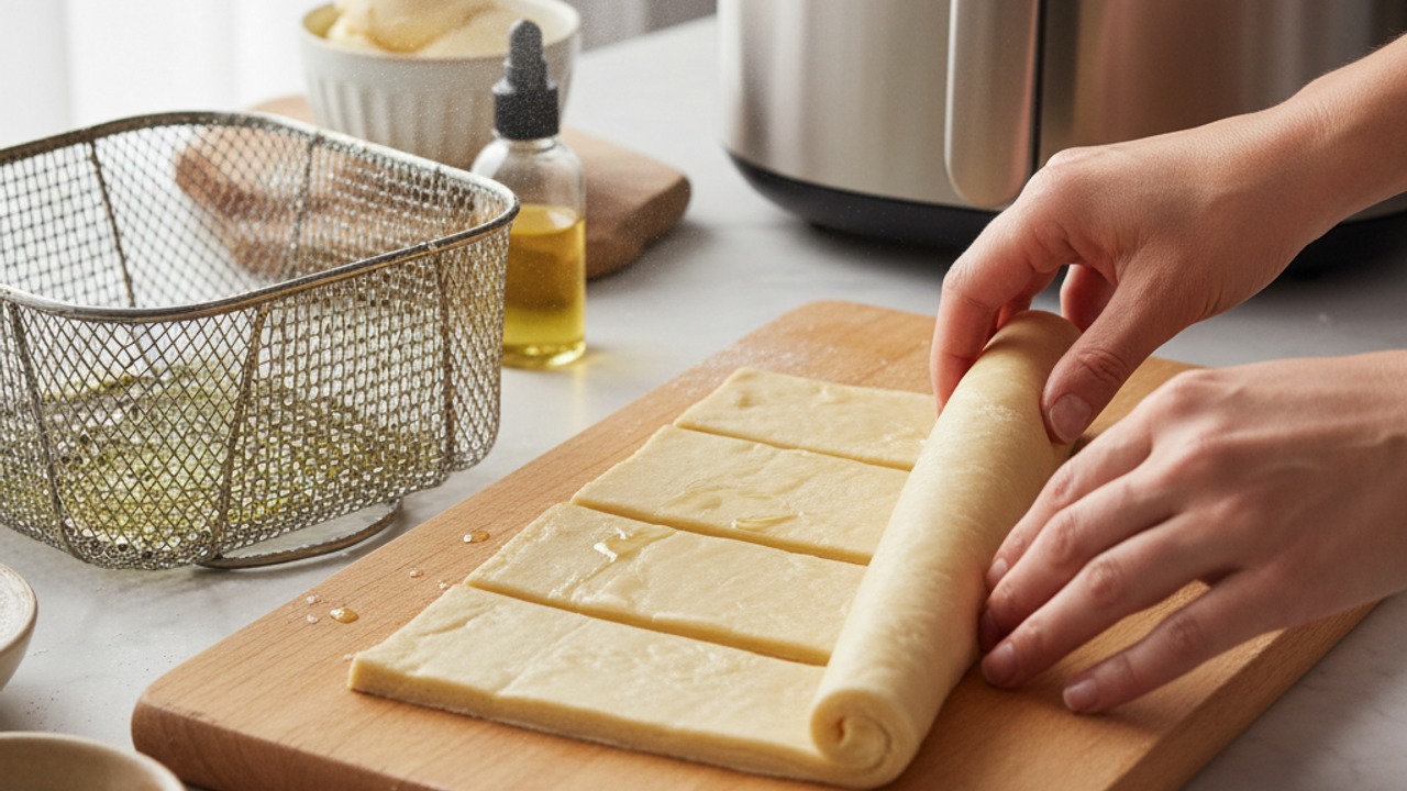 Prep dough and air fryer