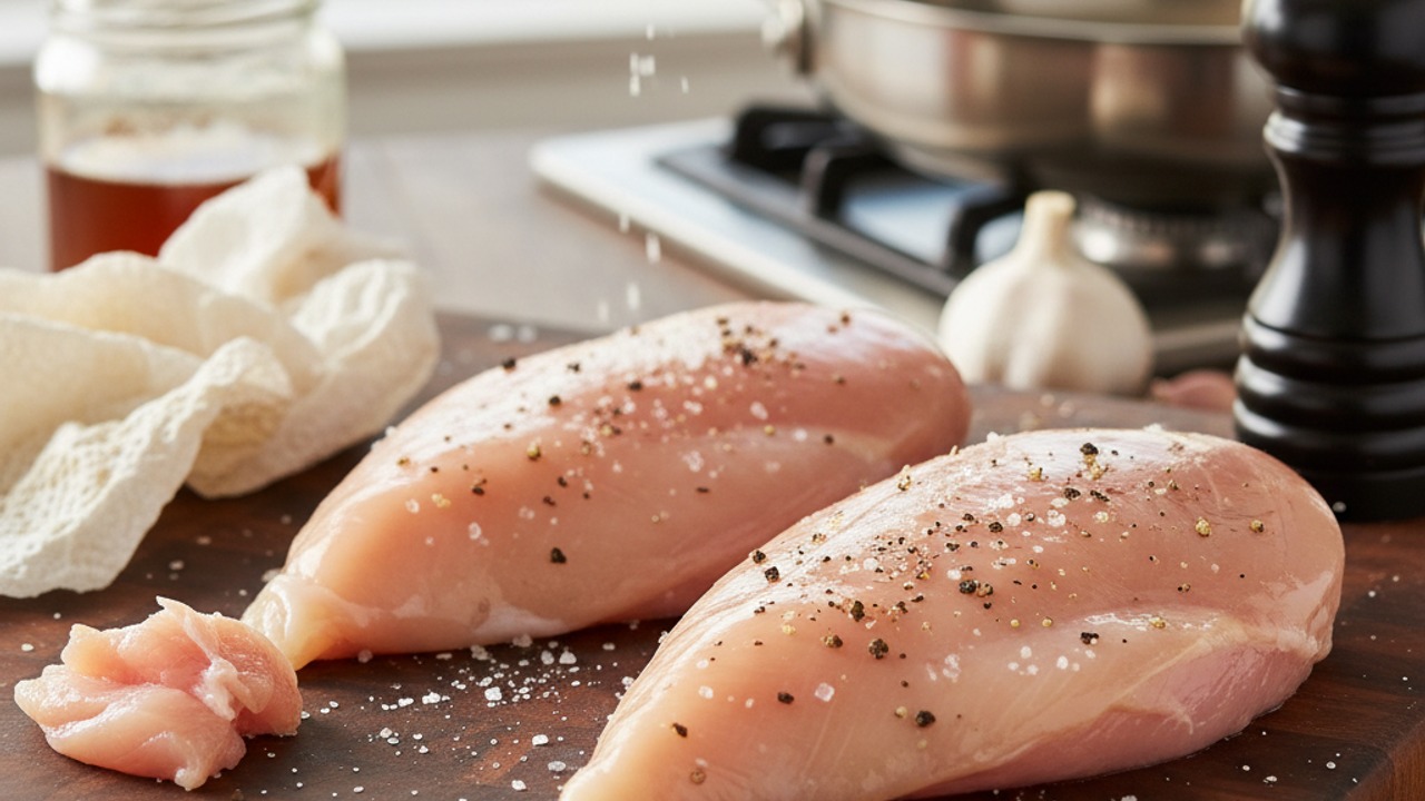 Prep and season the chicken