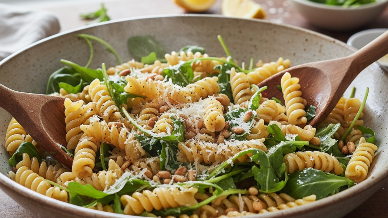 Assemble the pasta salad
