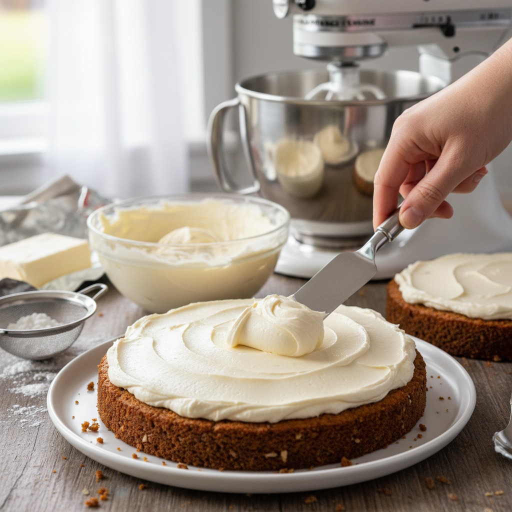 Make frosting and assemble
