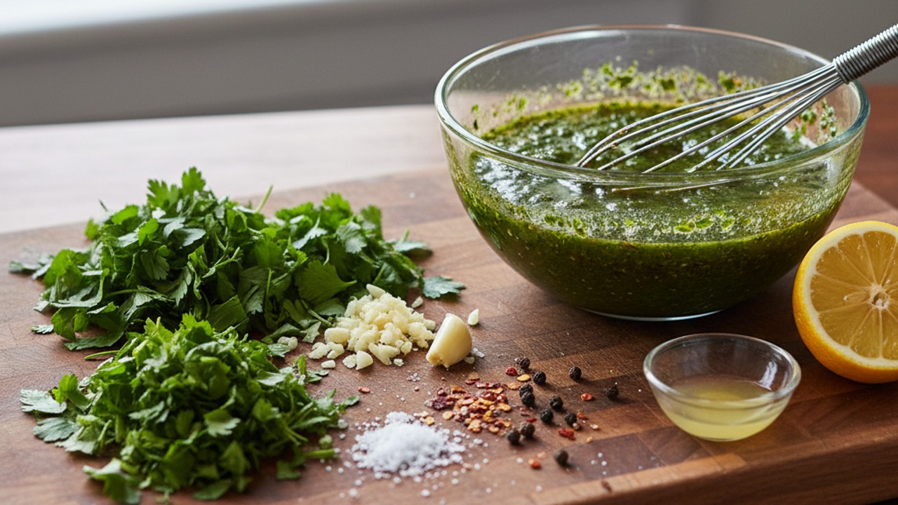 Make the chimichurri