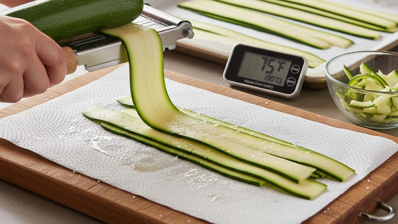 Prepare zucchini 'noodles'