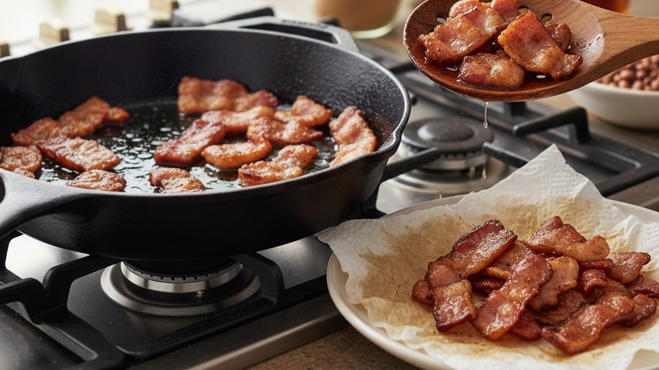 Crisp the bacon