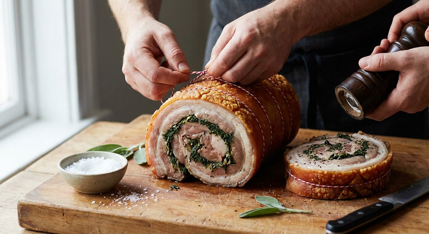 Spread filling, roll and season