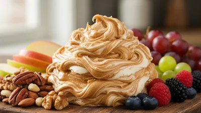 Honey Cinnamon Sweet Butter Board with Toasted Nuts and Fruit