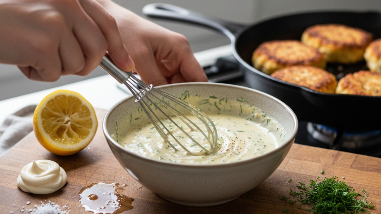 Make quick lemon-dill dip & serve
