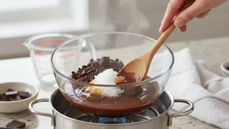 Melt the chocolate
