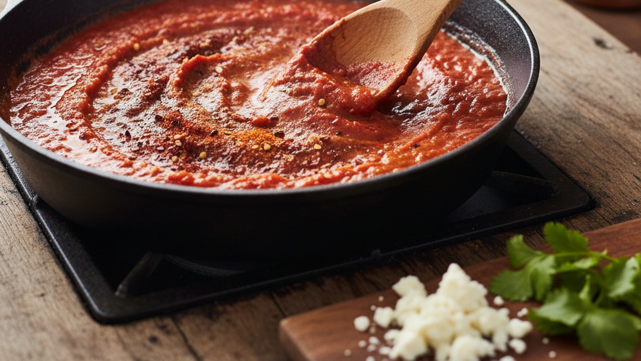 Toast the spices and build the sauce