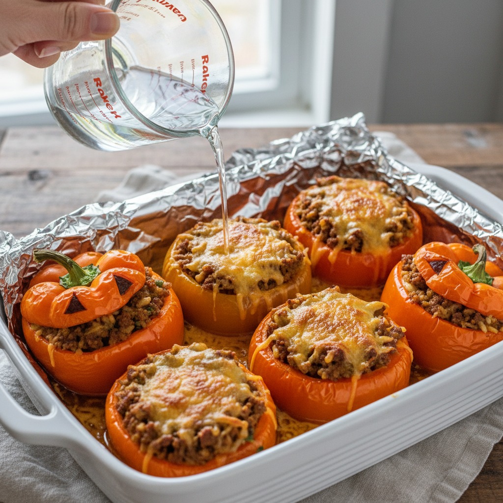 Bake covered then uncovered