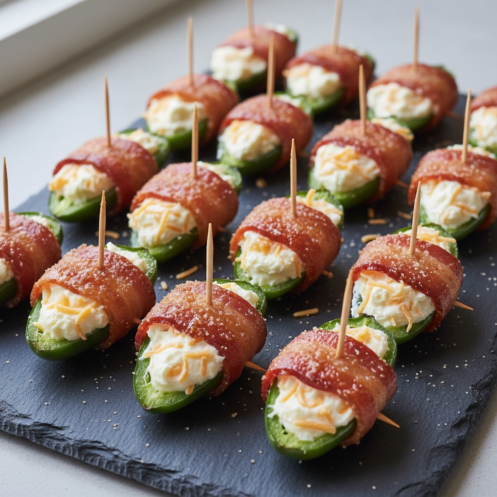 Grilled Bacon Jalapeño Poppers