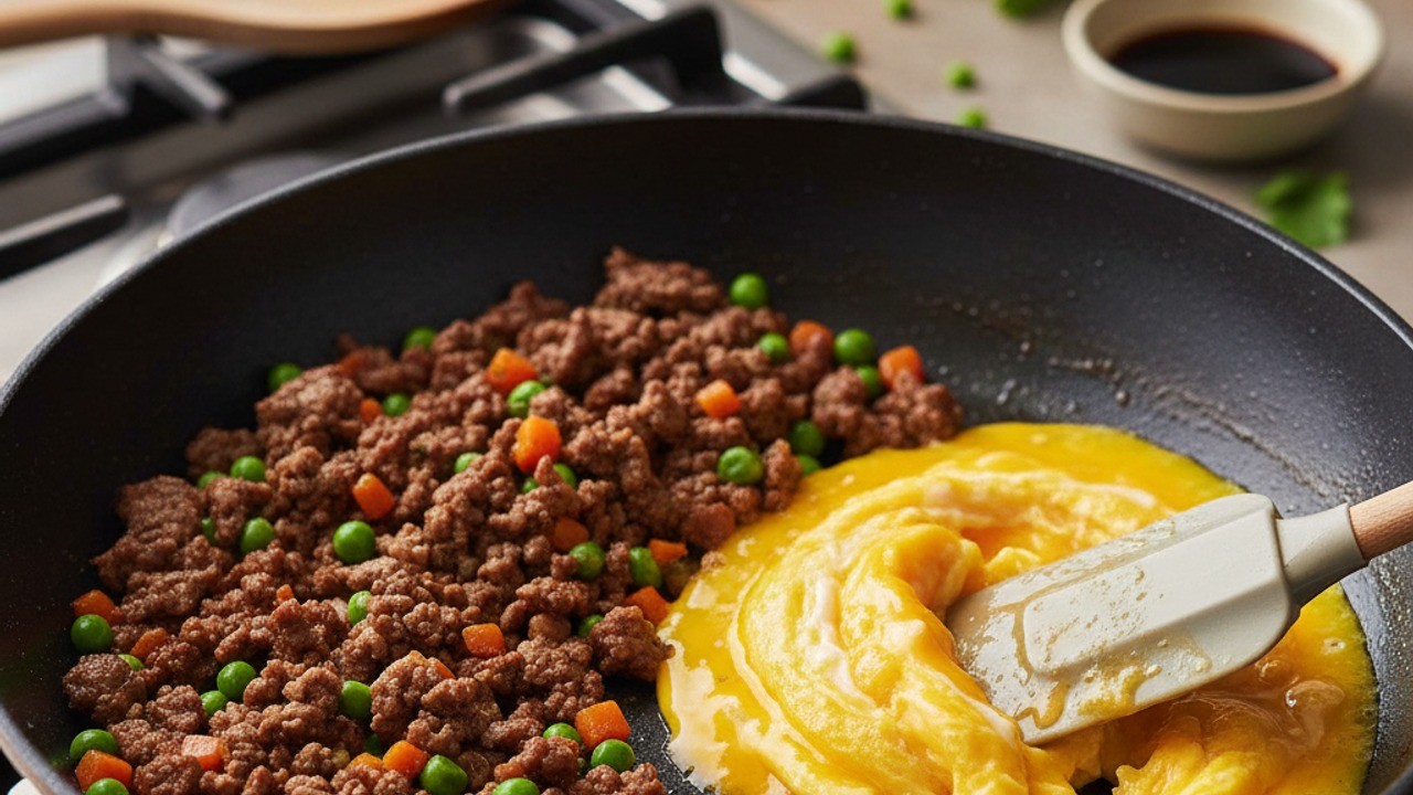 Scramble the eggs