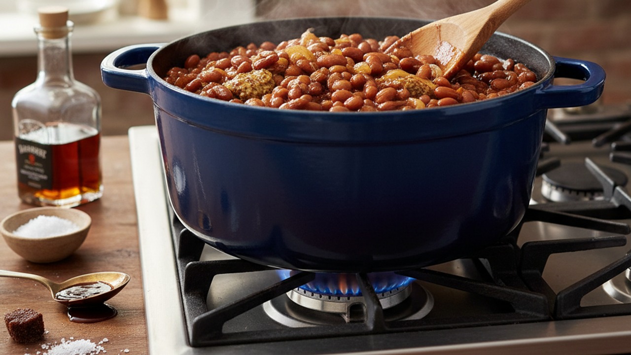 Combine beans and flavorings