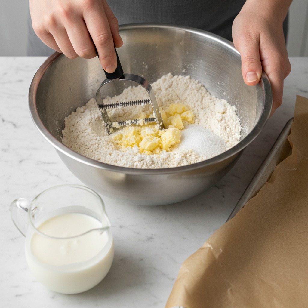 Make the shortcake dough