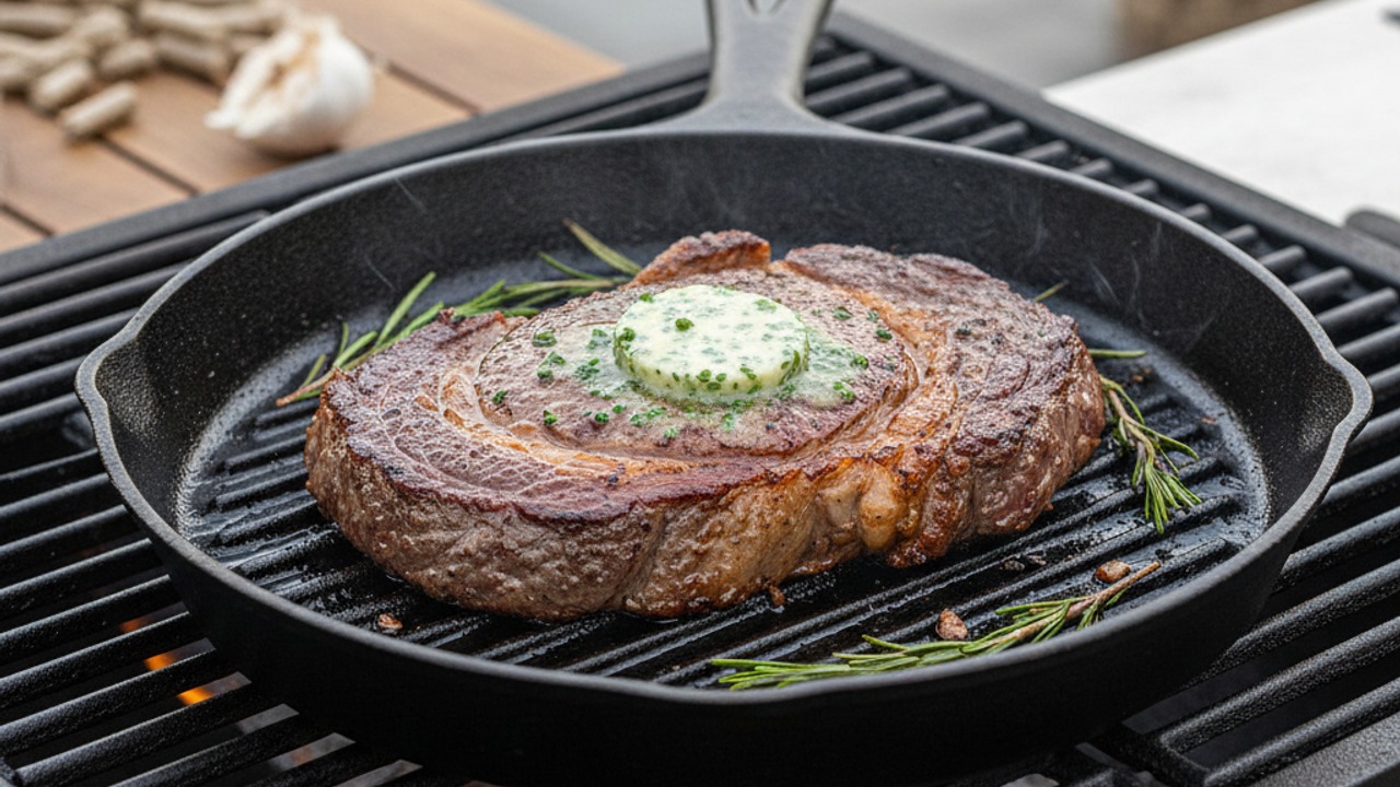 High-heat sear for a perfect crust