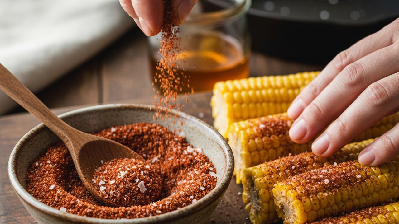 Make and apply the dry rub