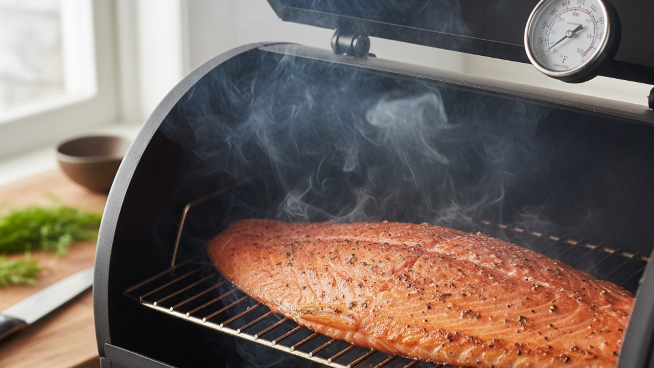Hot-smoke the salmon
