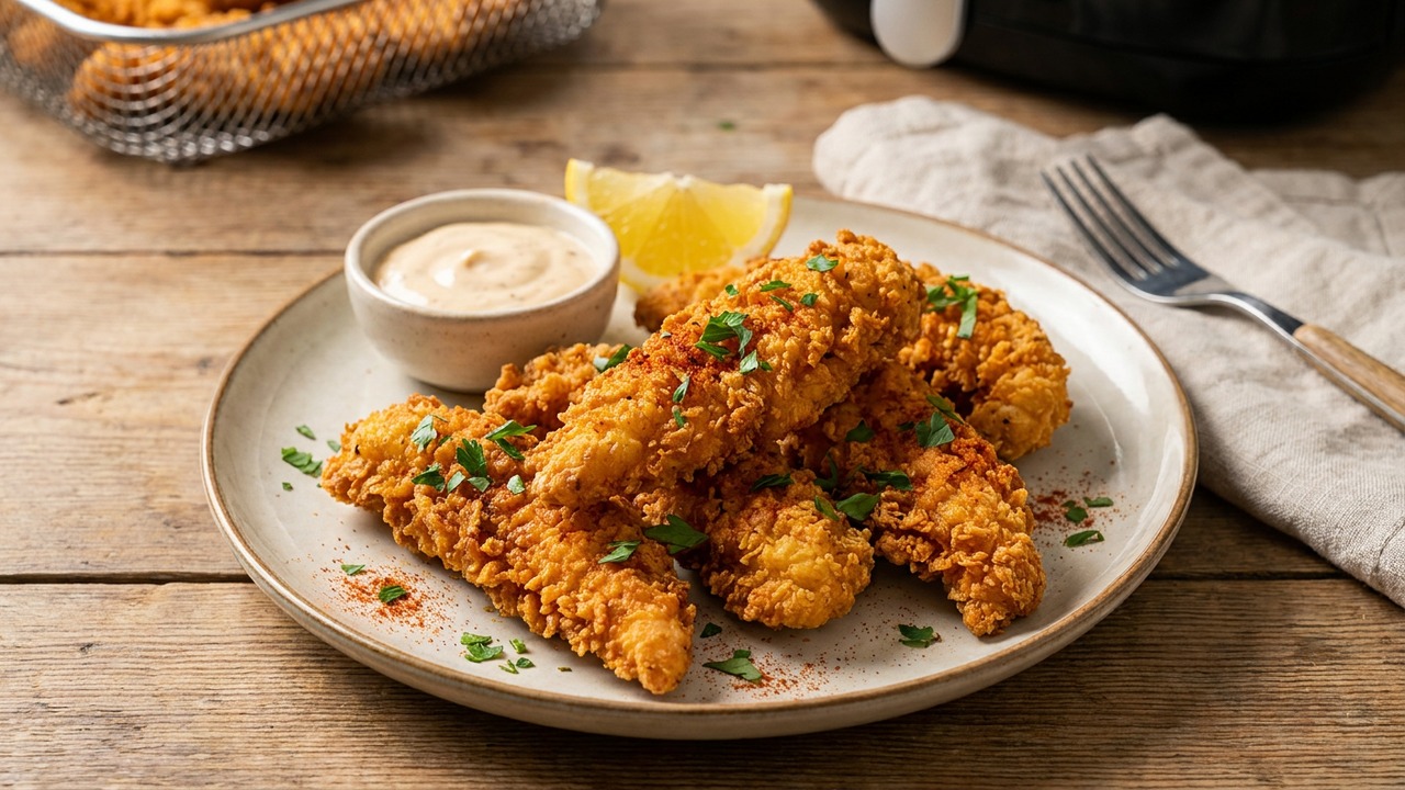 No Fail Ultra Crispy Air Fryer Chicken Strips
