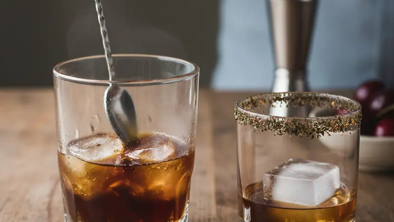 Stir, assemble and serve the Old Fashioned