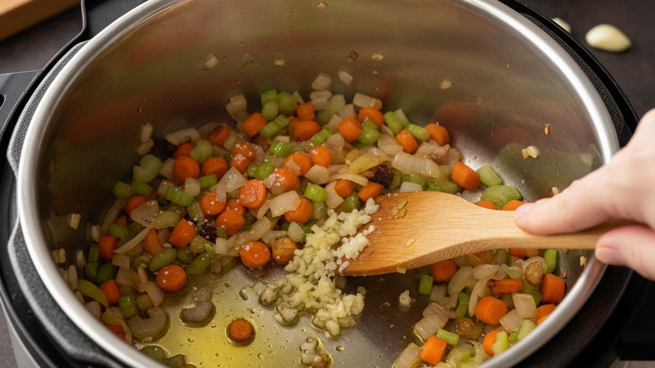 Sauté the aromatics