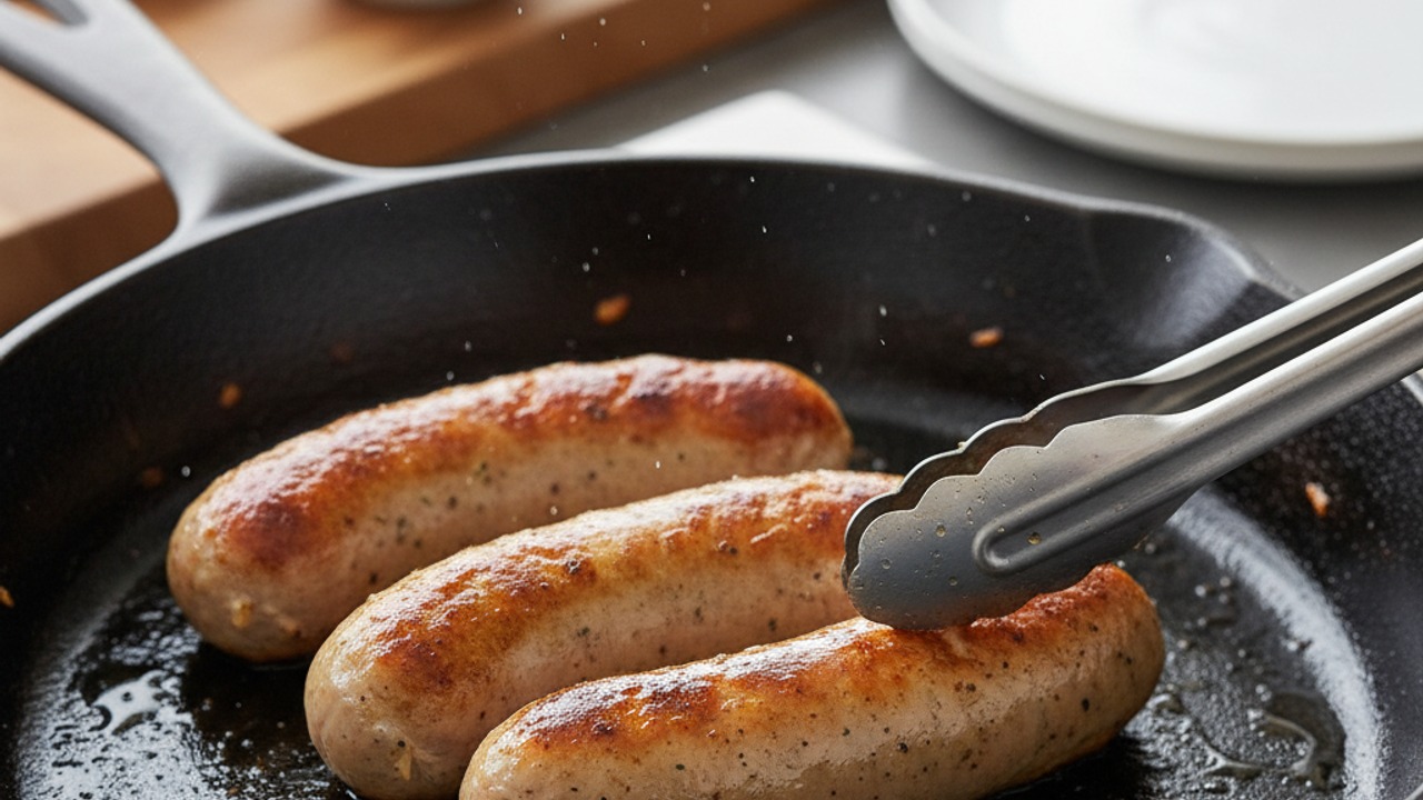 Brown the bratwurst