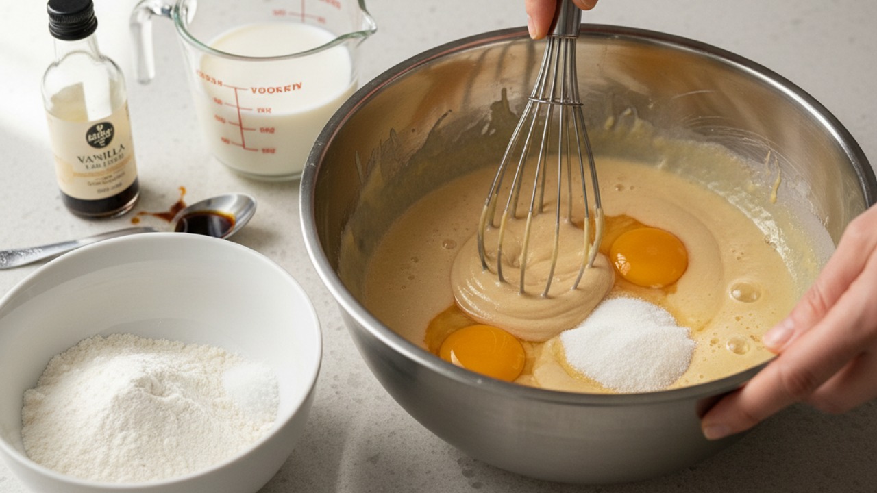 Prepare the cake batter