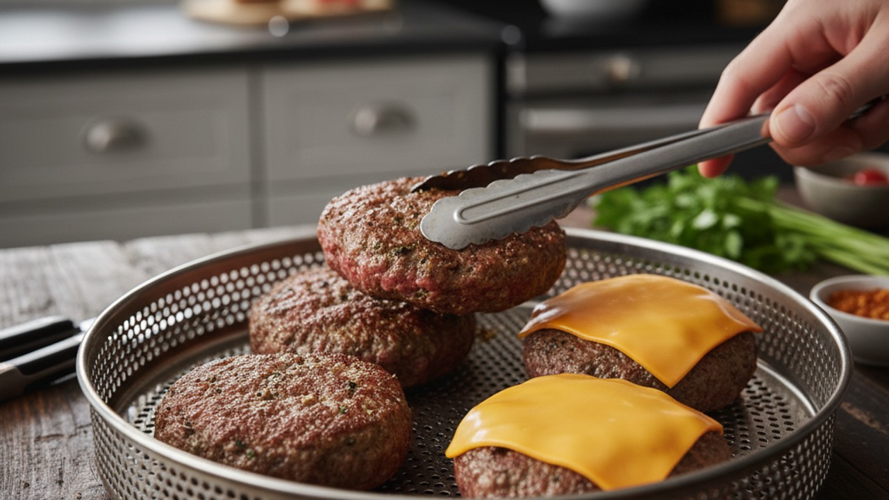 Air fry the patties