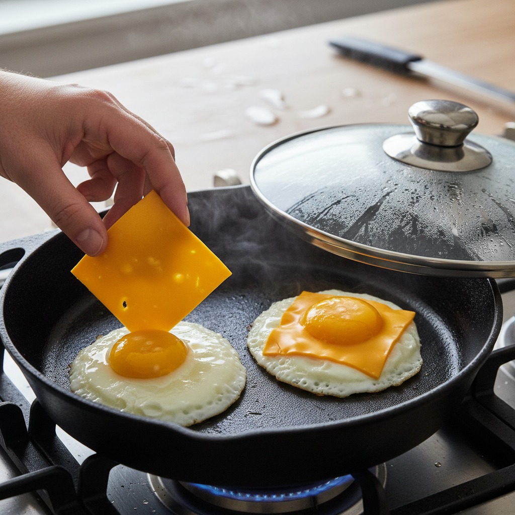 Add the cheese to melt