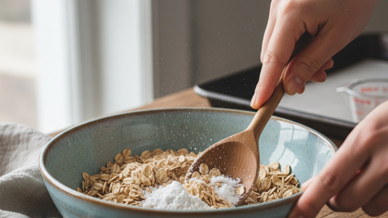 Whisk together dry ingredients