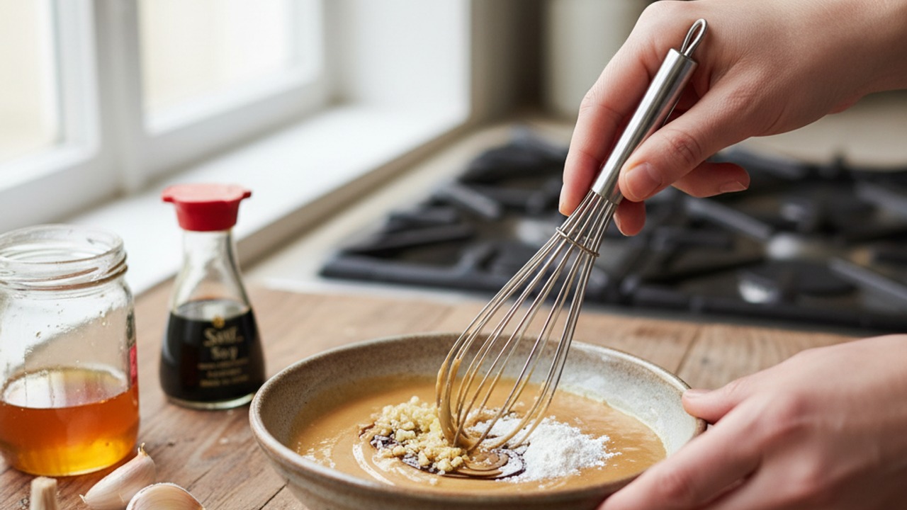 Mix the honey-garlic sauce