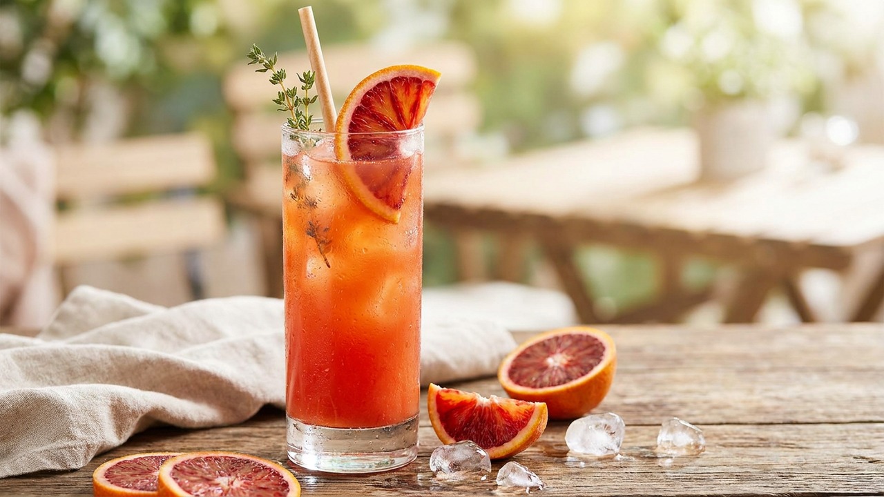 Blood Orange Vodka Collins