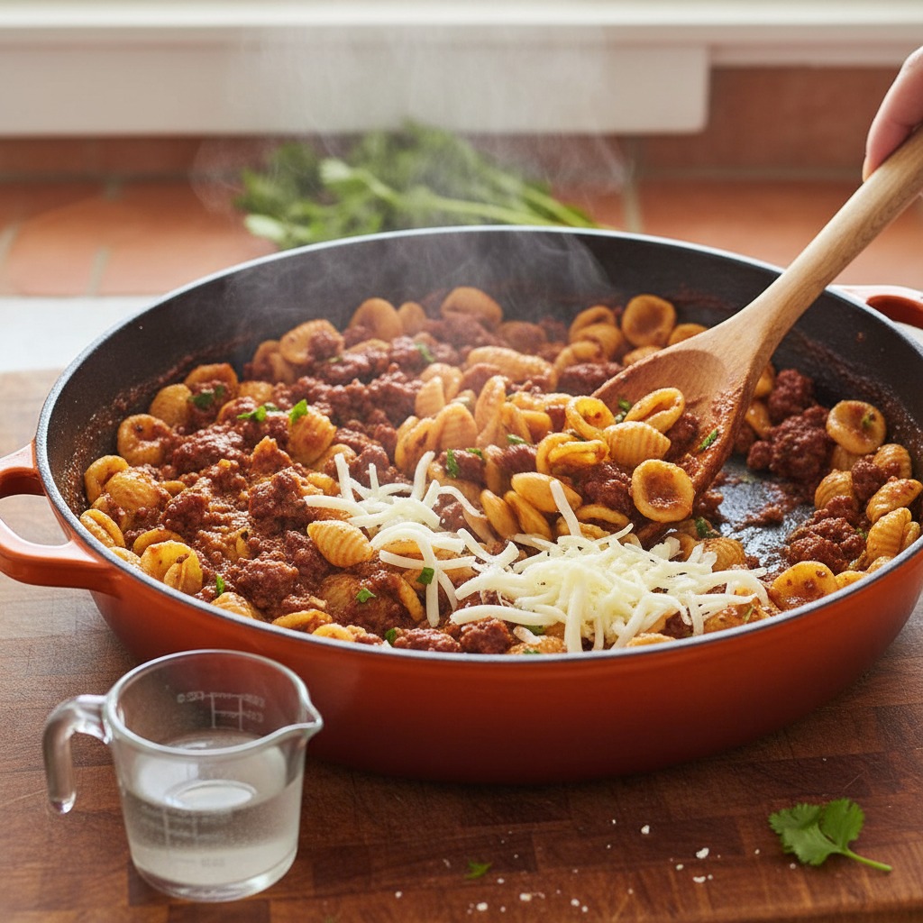 Build the chipotle-tomato cream sauce