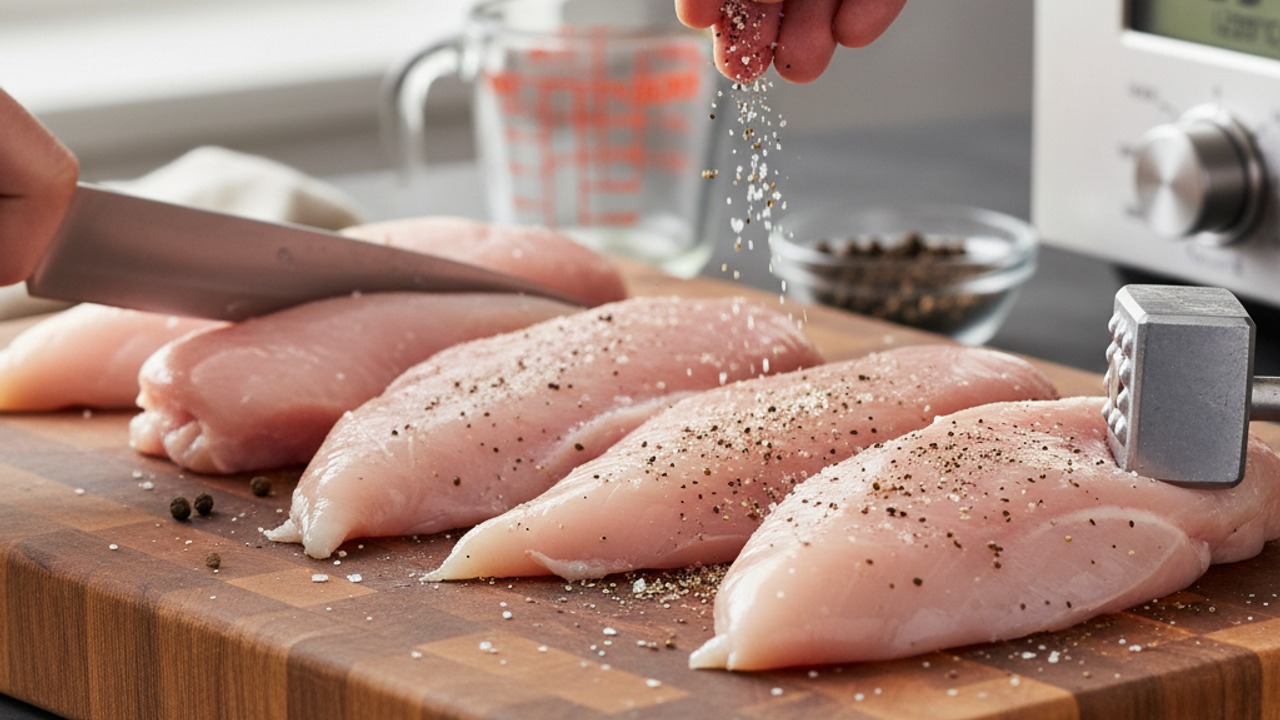 Prep and season the chicken