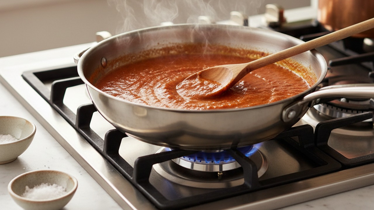 Make the butter-tomato sauce