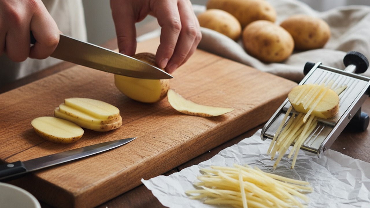 Prep and razor‑thin slicing