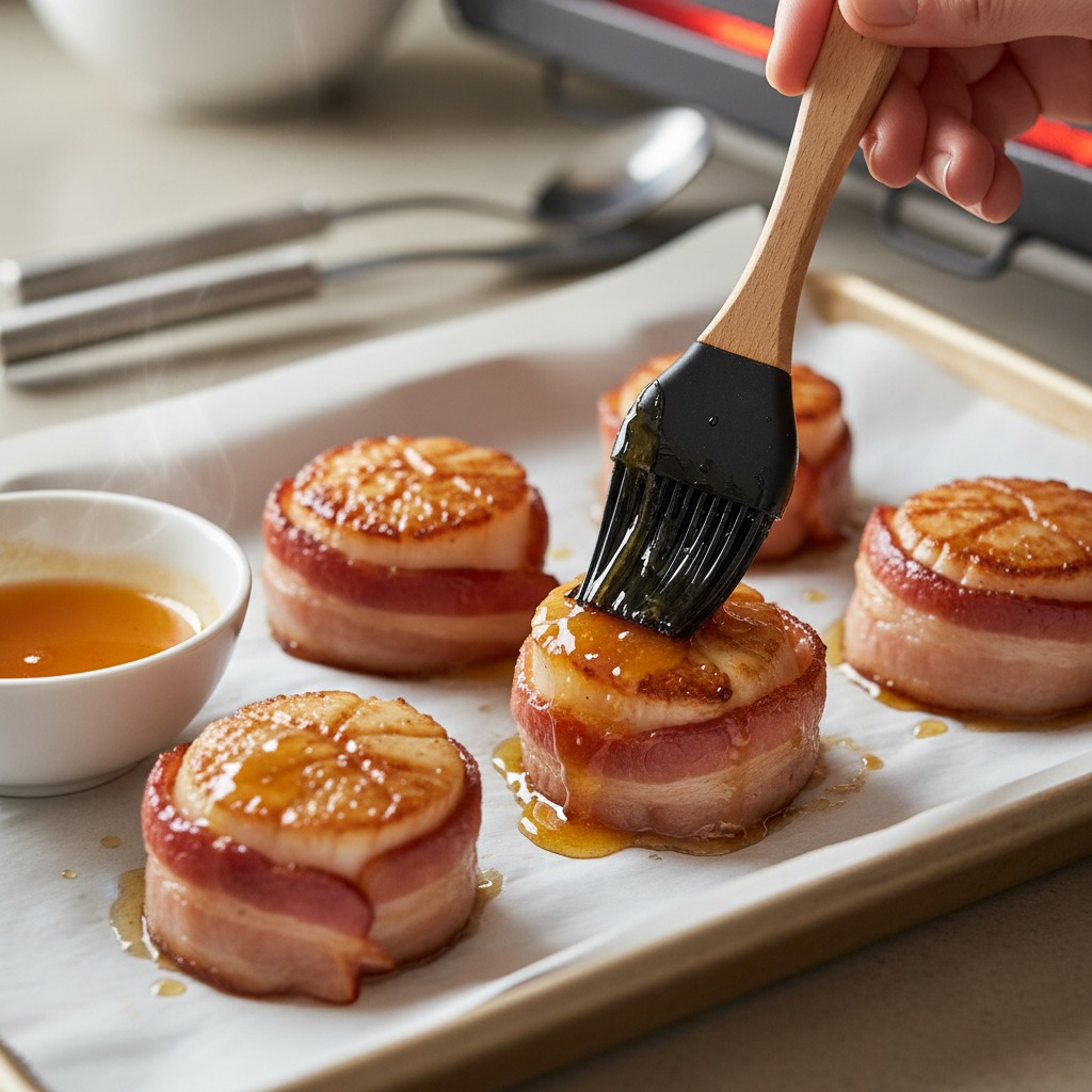 Glaze and caramelize