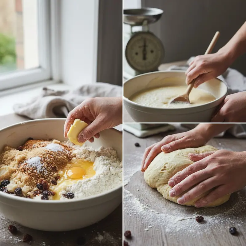 Mix and knead the dough